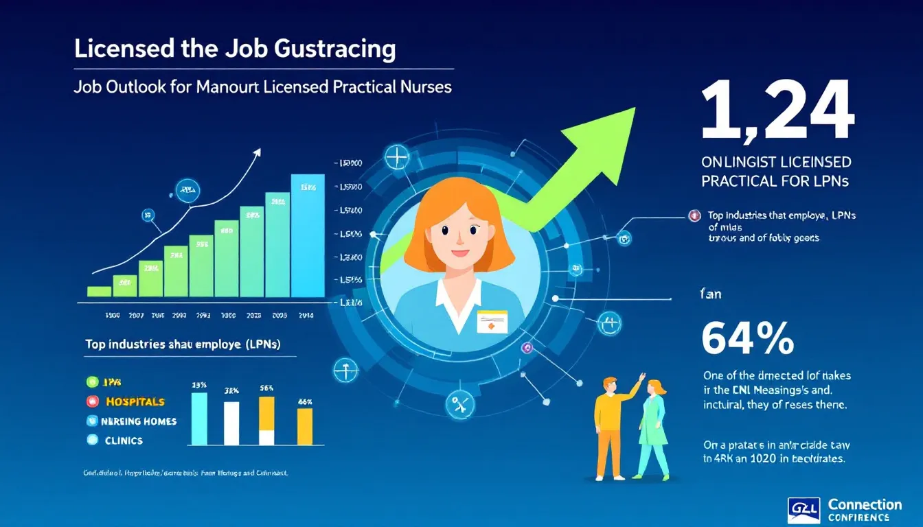 Illustration of job outlook for LPNs.