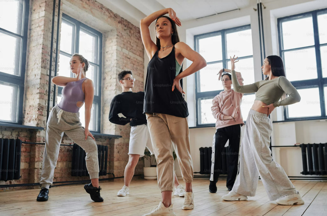 People dancing as a form of exercise.