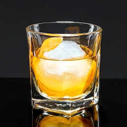 Old Fashioned Cocktail with Orange Peel