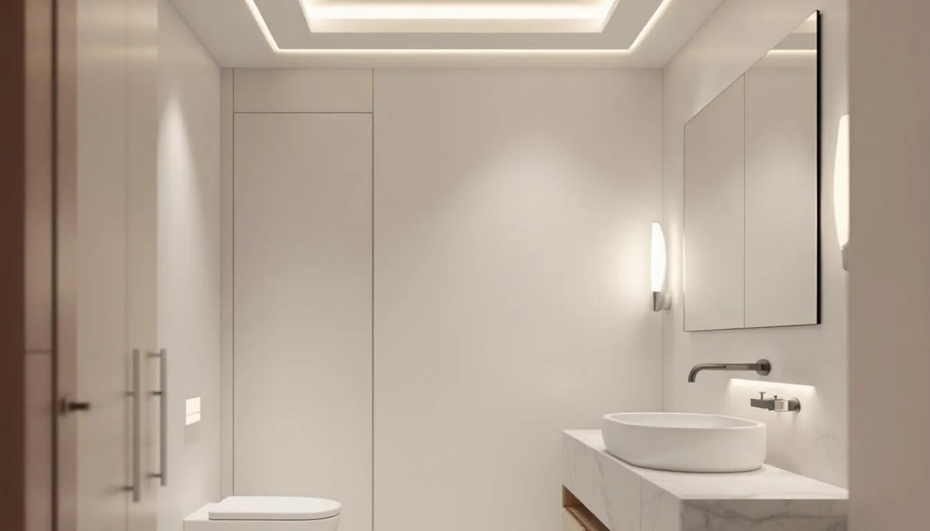 Innovative lighting ideas for bathrooms, enhancing the ambiance.