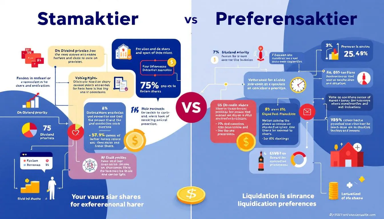 Likvidationspreferens och konkurs i aktiemarknaden.