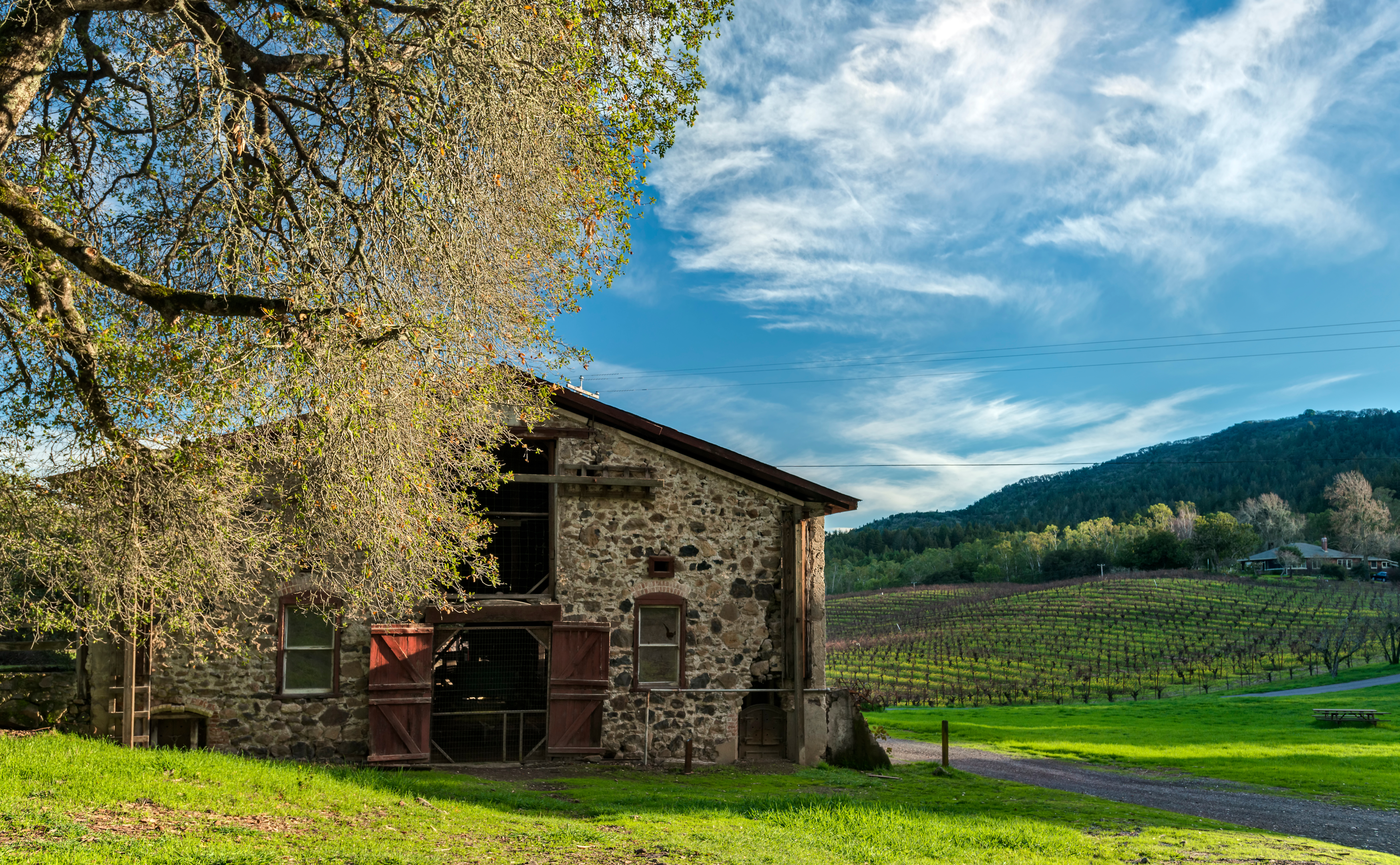 The Historic Barn in Jack London State Park