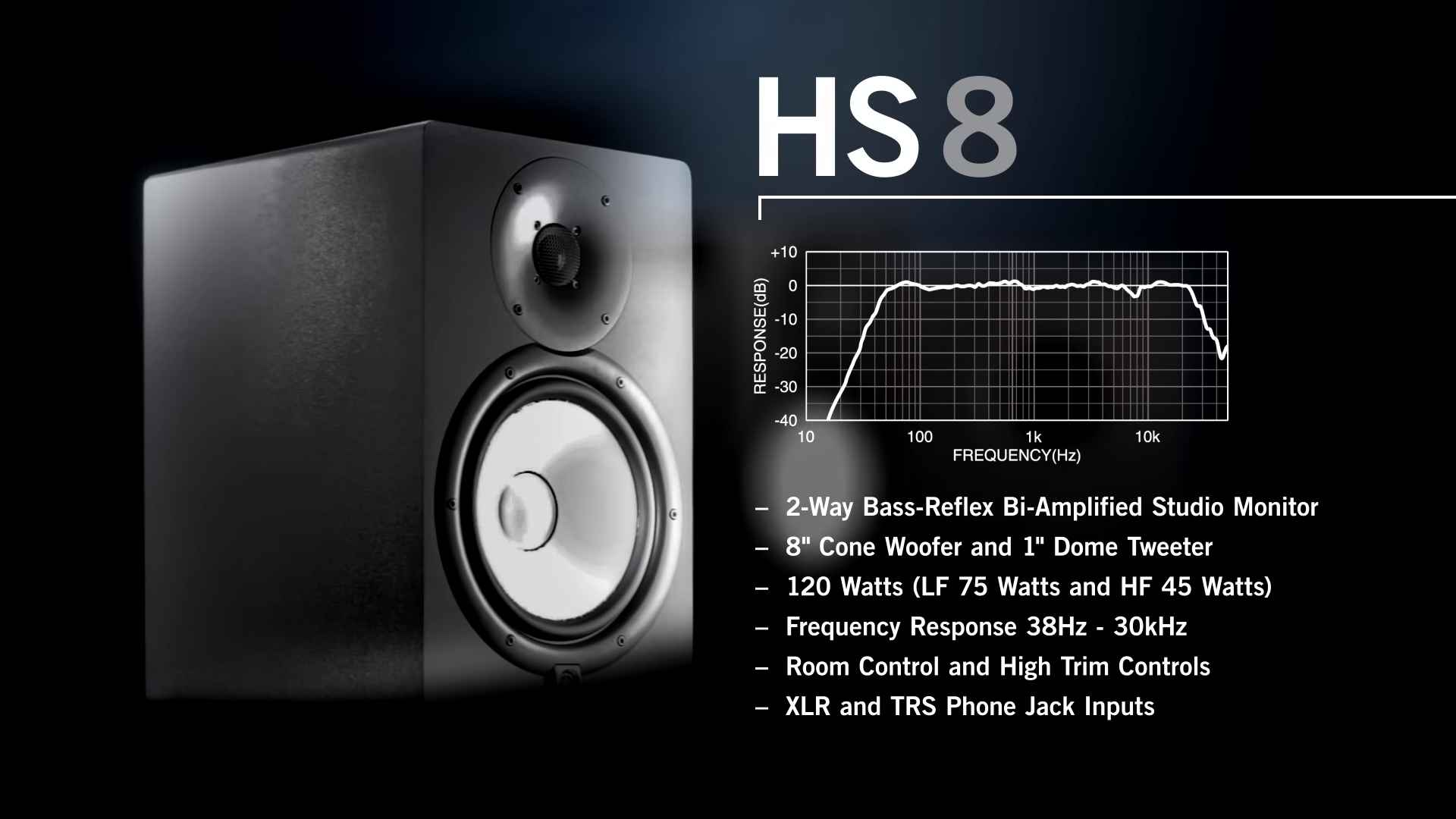 Yamaha HS8 features