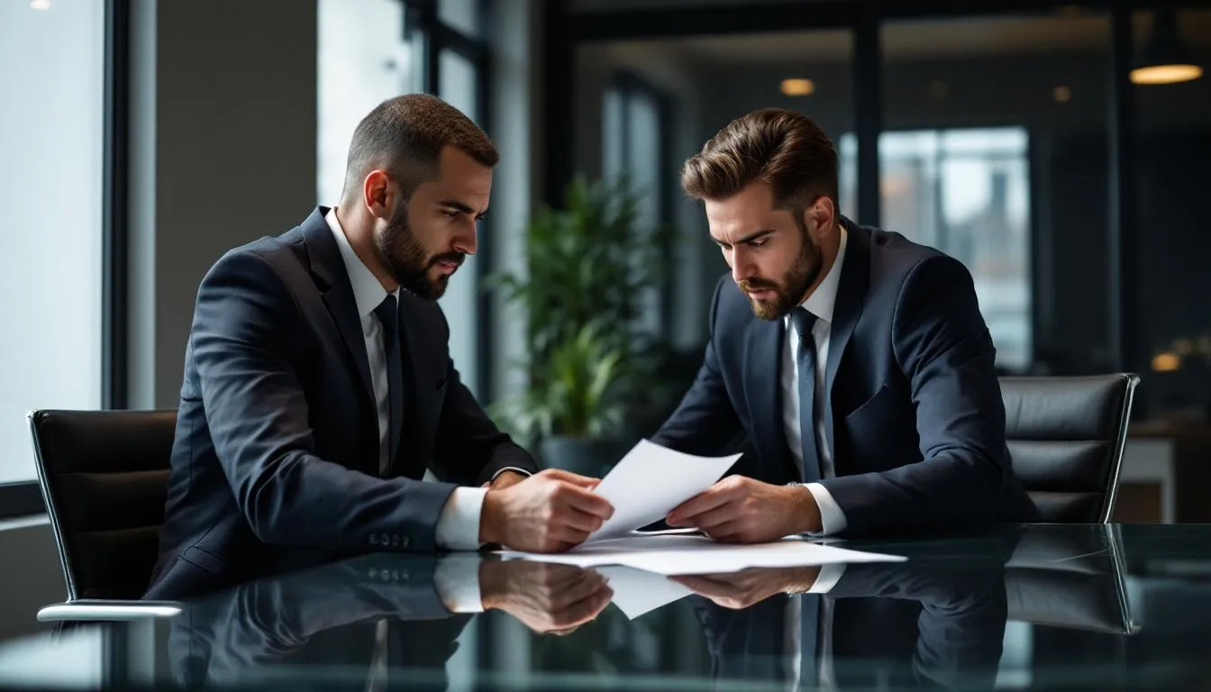 A person receiving legal advice from a criminal defense lawyer in Nashville.