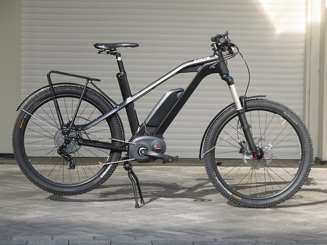An image of a black e-bike.