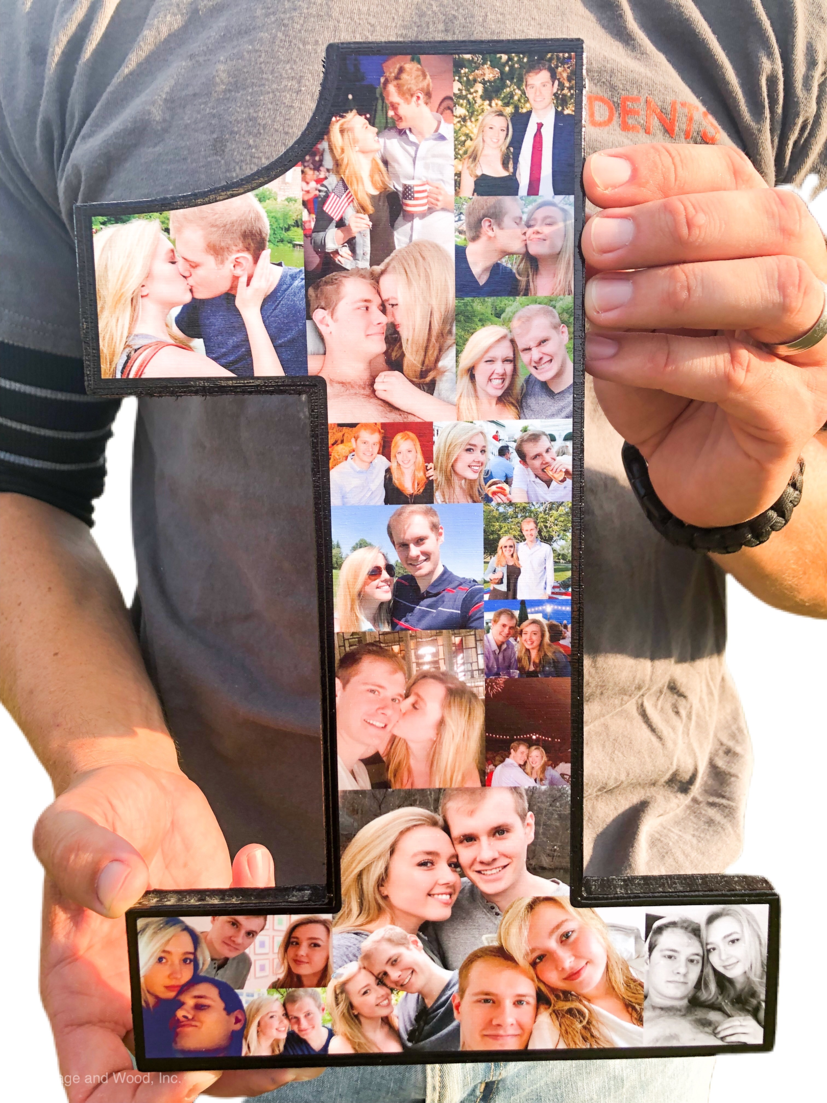 Celebrate your wedding anniversary with a custom collage.