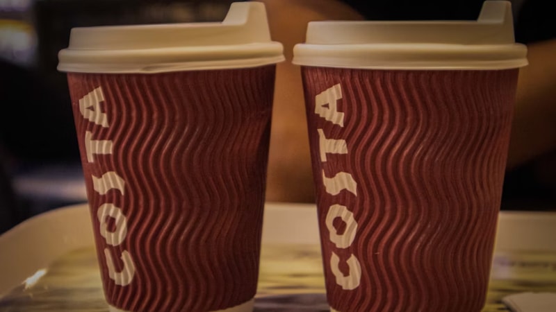 Costa coffee cups