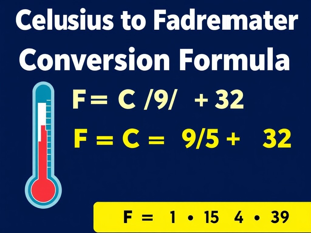 conversion formula for Celsius to Fahrenheit