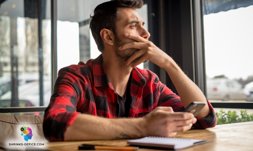 A man exhibiting symptoms of dissociation 