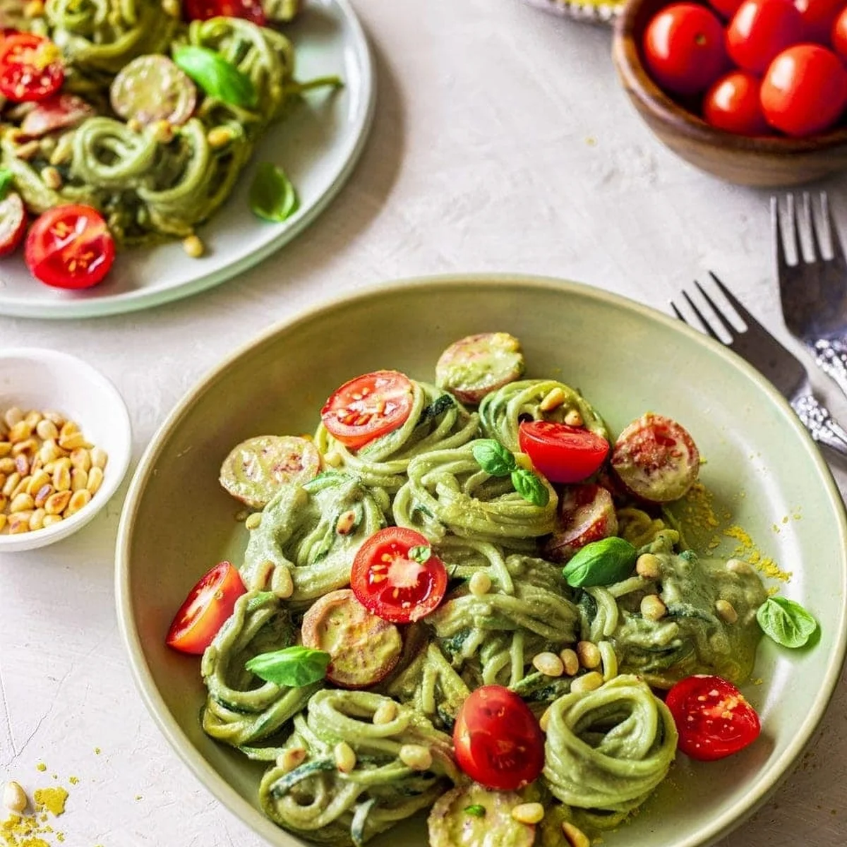 Basil Alfredo Pasta