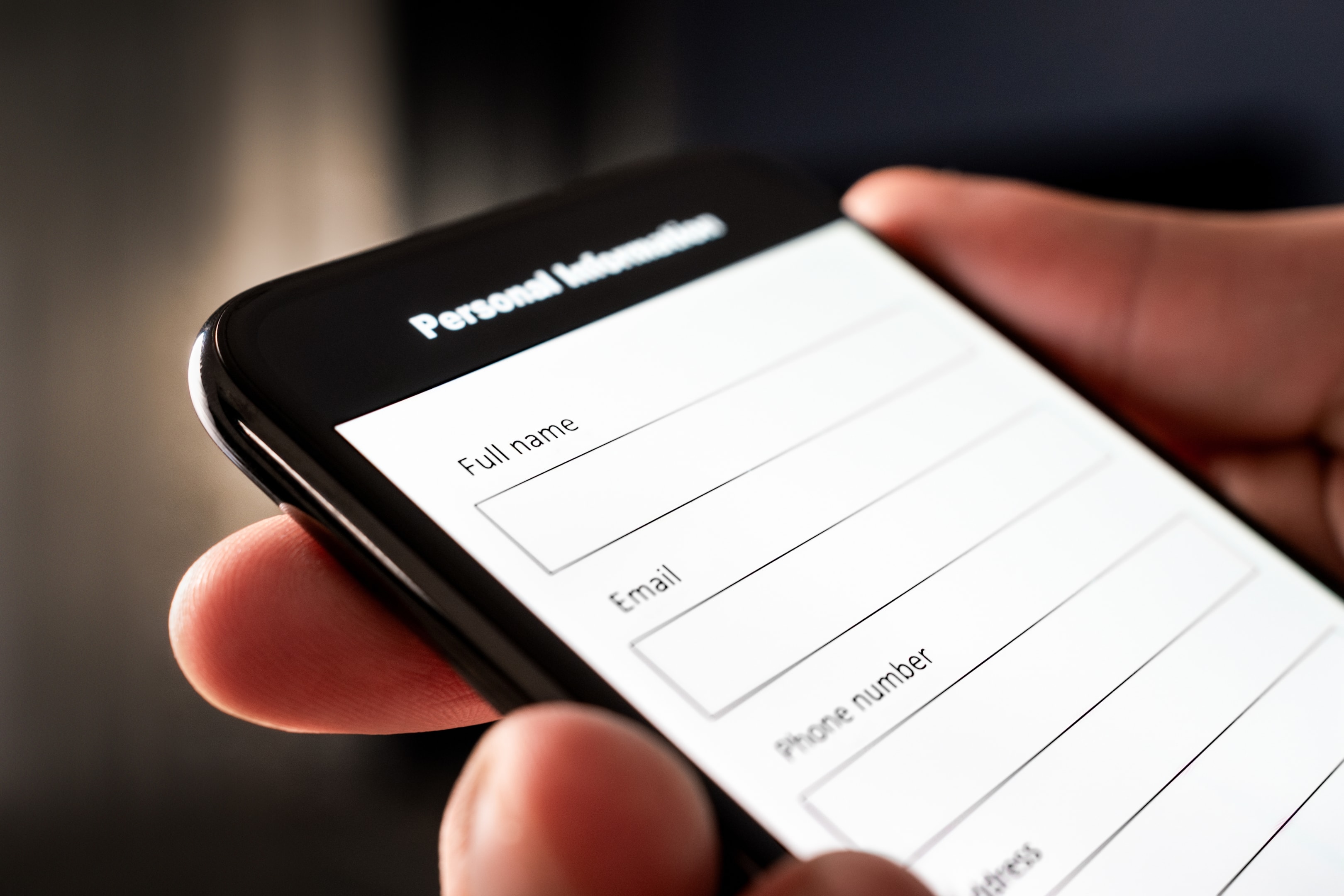 wypełnienie formularza kontaktowego