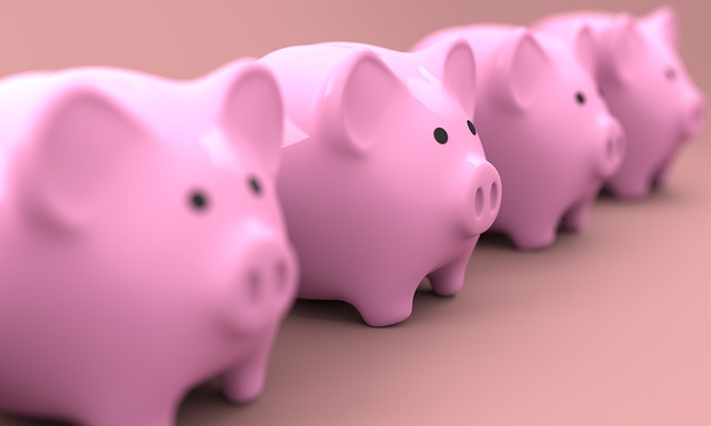 piggy, bank, money, nearest dollar, interest rates, budget helps