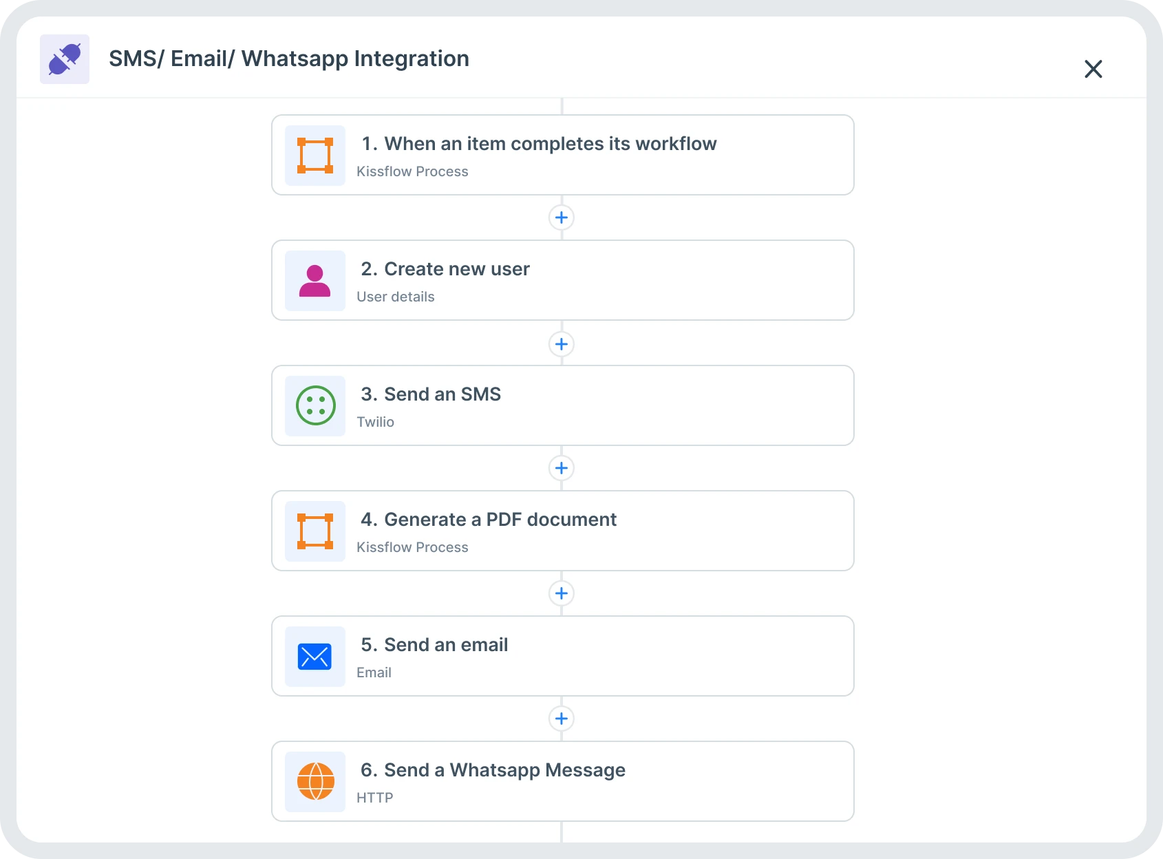 A screenshot of Kissflow, a low-code workflow automation alternative.