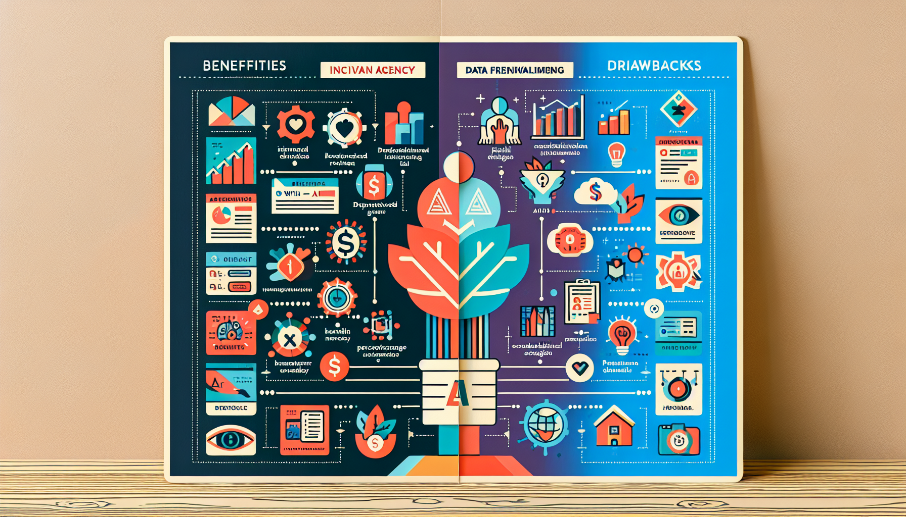 Benefits and drawbacks of Wealth Catalyst AI illustrated.