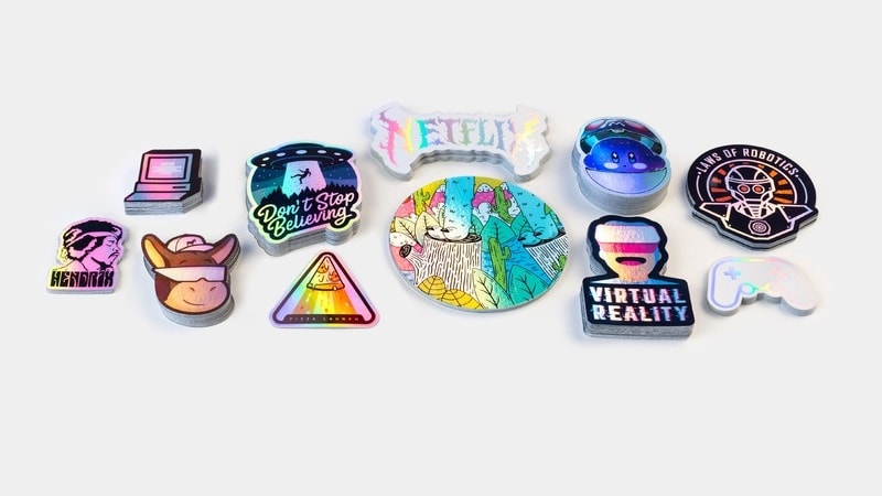 Collectibles and Merchandise holographic stickers