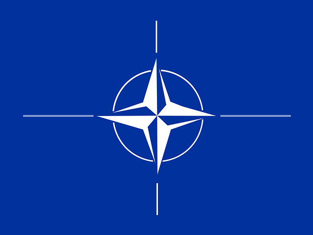 nato, flag, compass rose