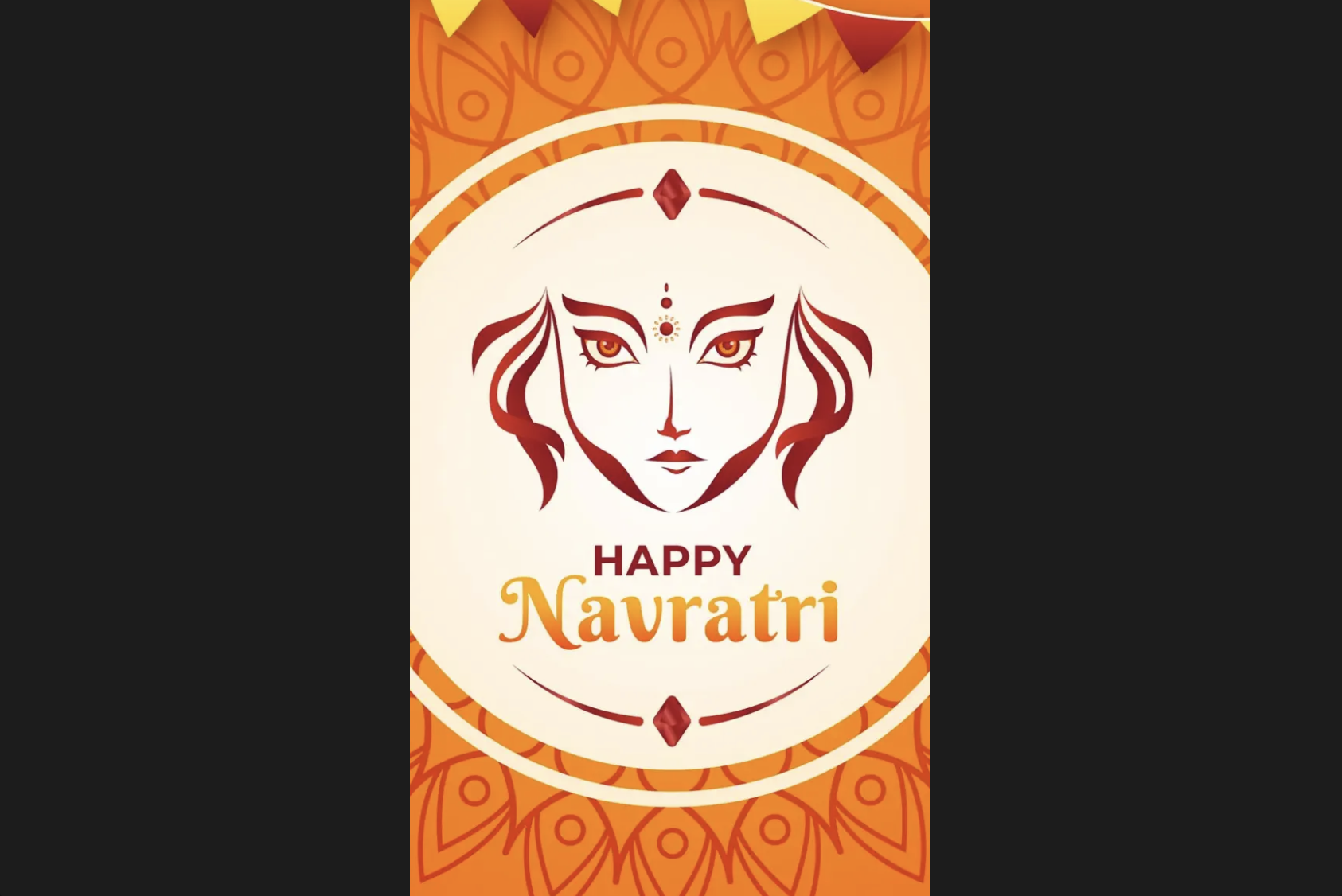 navratri wallpaper orange
