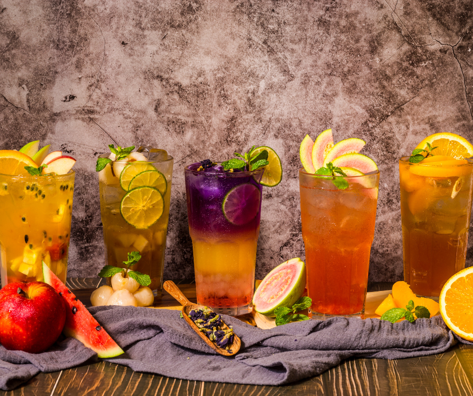 A refreshing and colorful mocktail recipe for how to party without alcohol, perfect for all occasions.