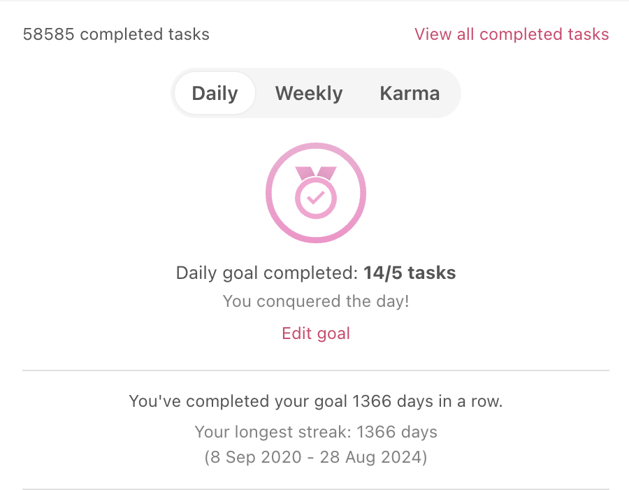 Confirming more than 58,000 tasks completed.