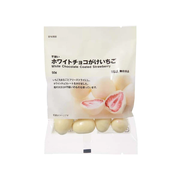  Muji White Chocolate Coated Strawberry