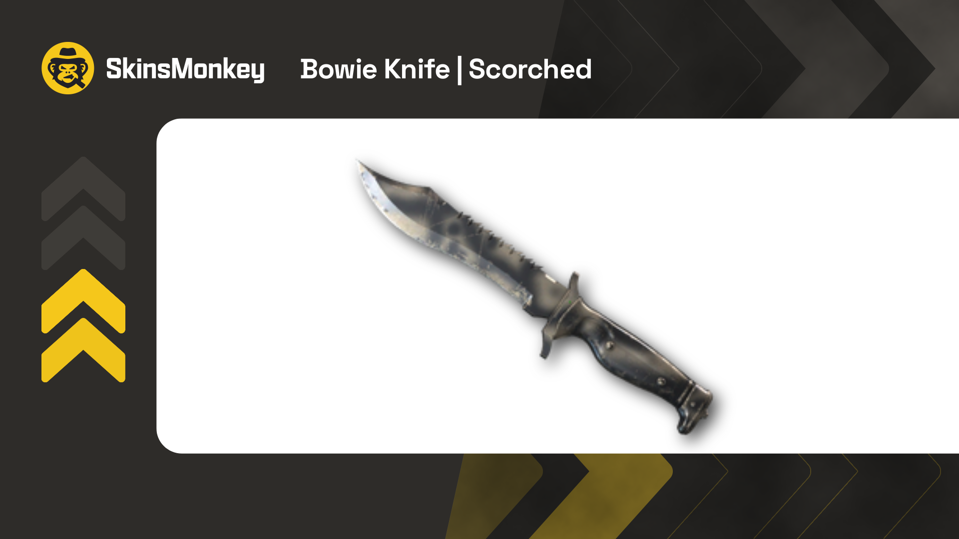 bowie knife scorched
