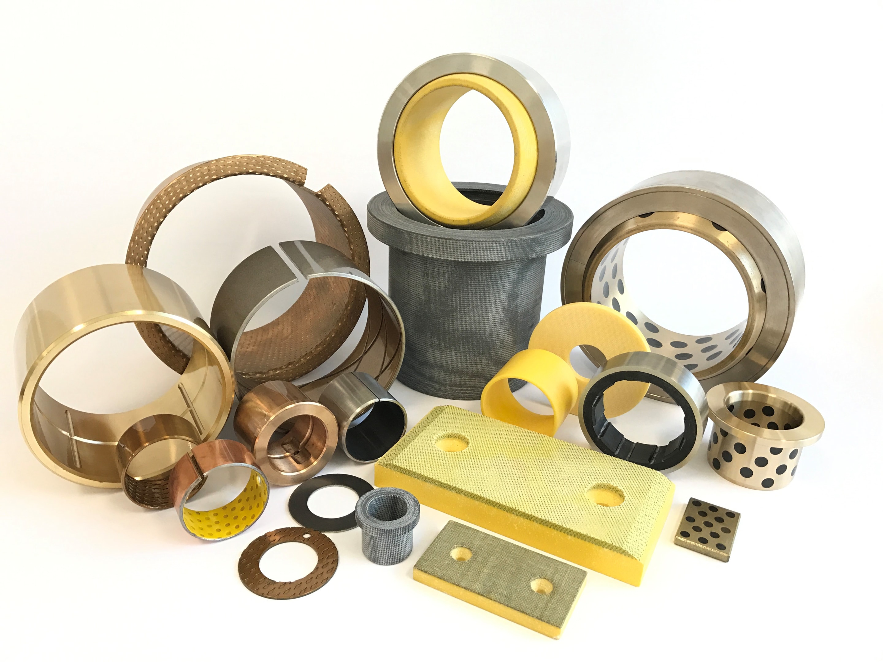Sliding bearings and wear plates