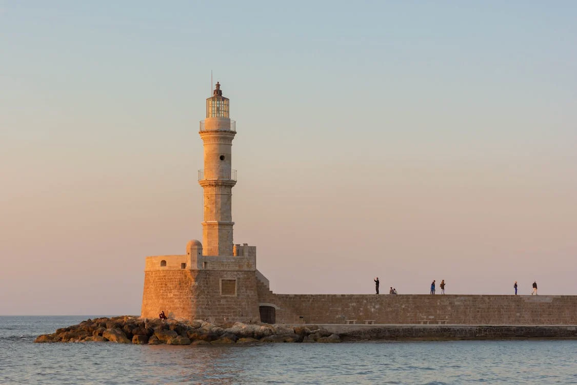 chania rent a car airport port - lighthouse