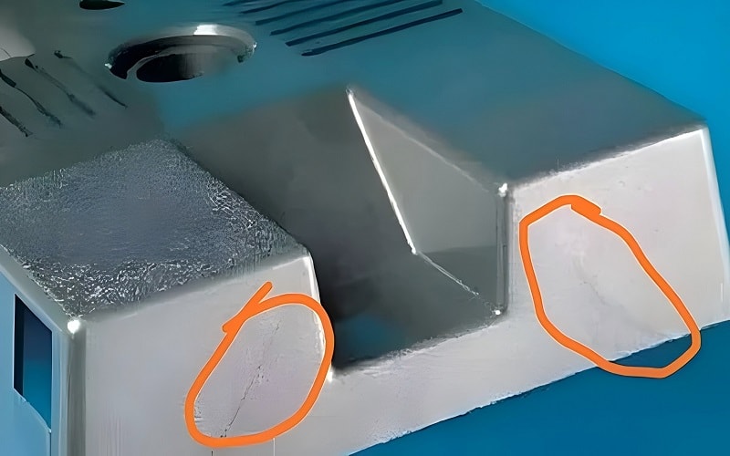 flow lines in plastic injection molded parts