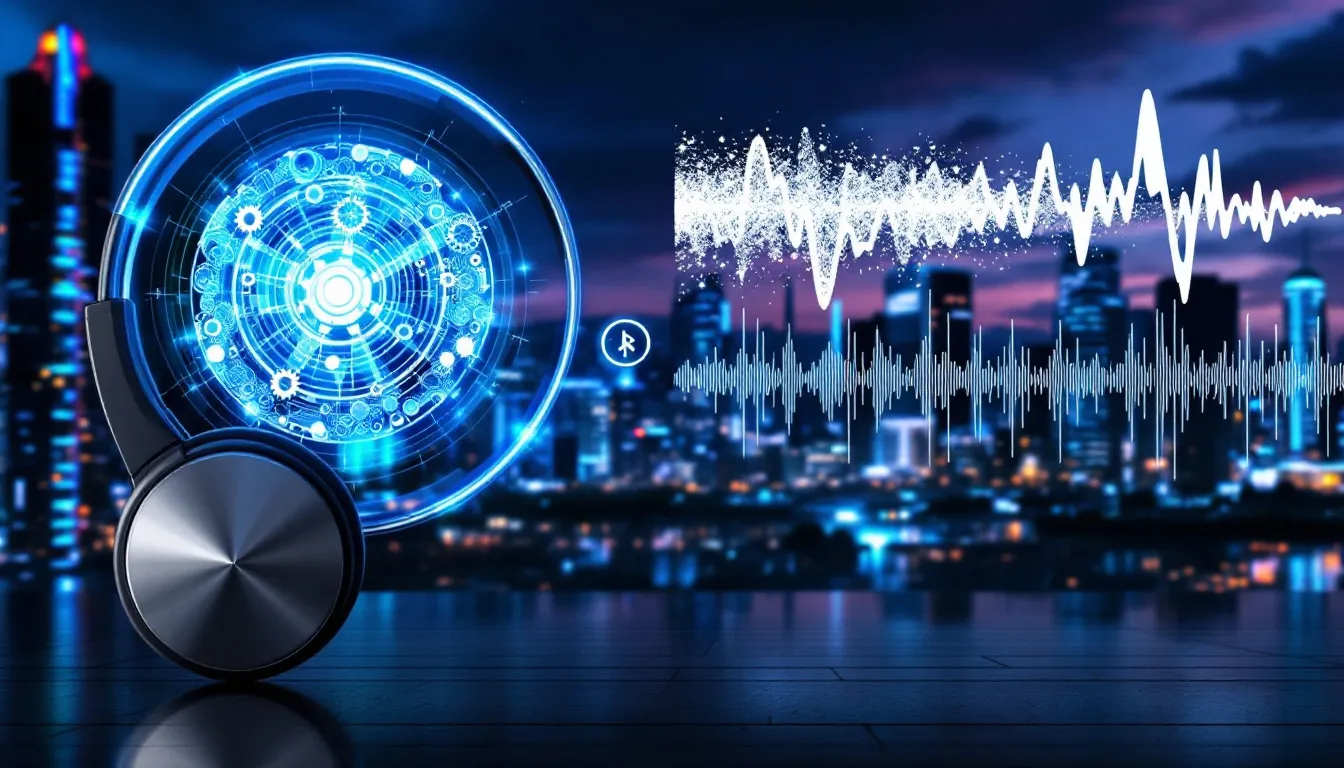 An image showing the technology behind noise reduction in Bluetooth headsets.