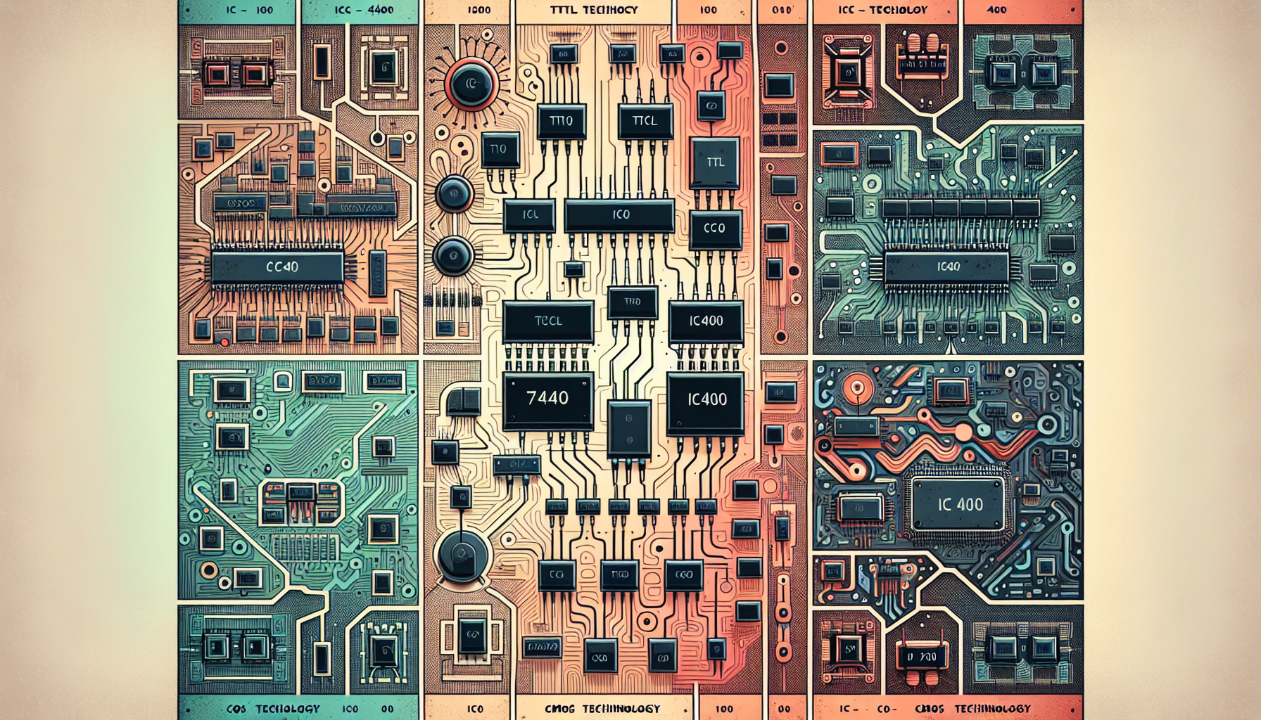 Variants of IC 7400