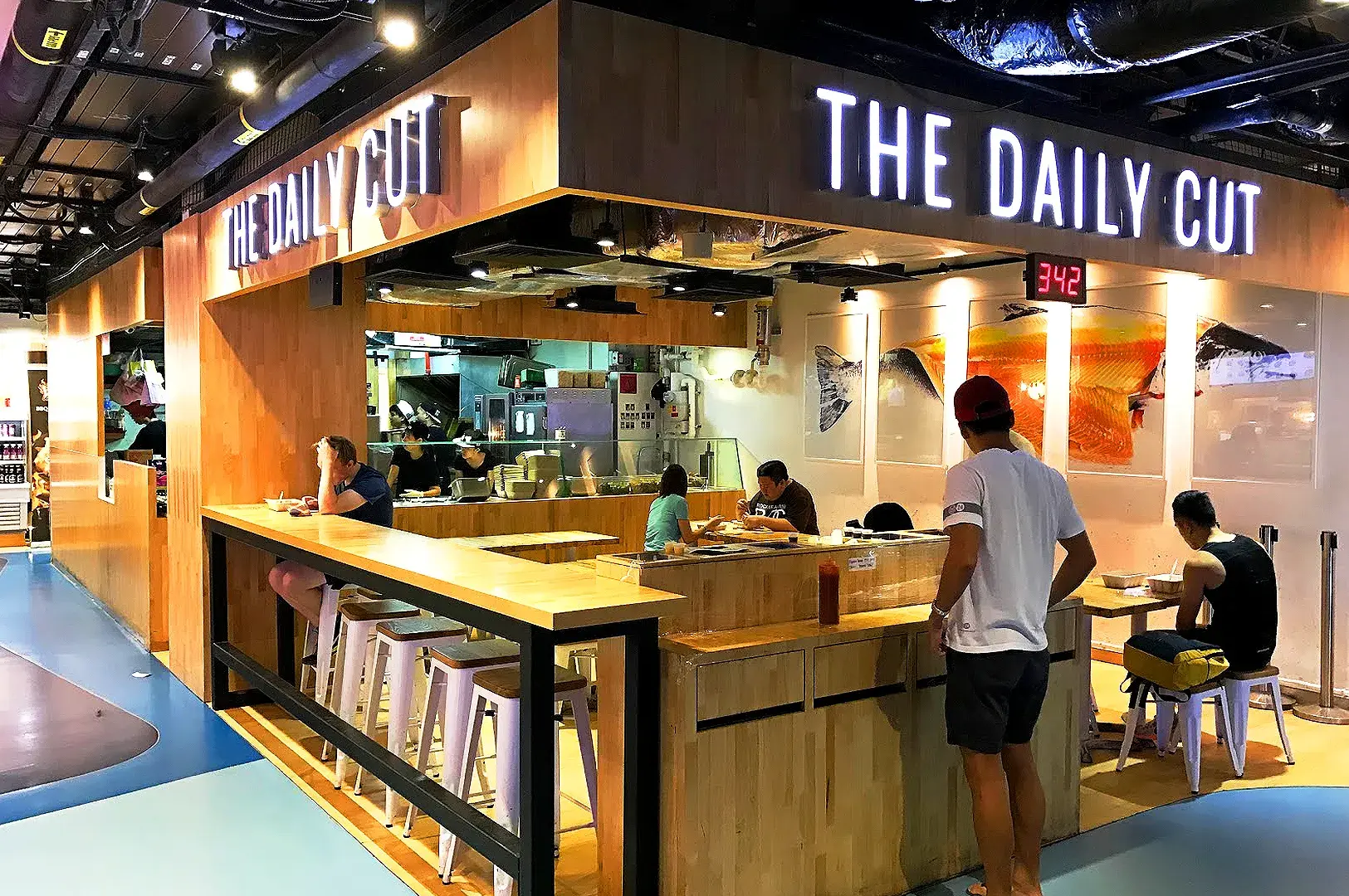 The Daily Cut Singapore healthy restaurant at Raffles City serving customizable protein bowls and nutritious meals.