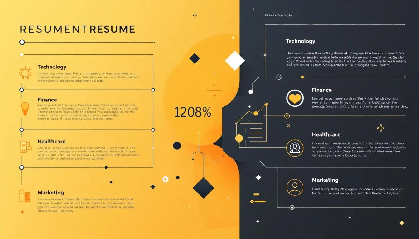 Industry-specific resume samples for various job sectors.