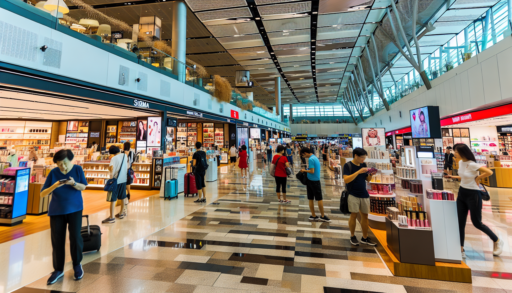 Duty-free shopping at JFK Airport Terminal 4