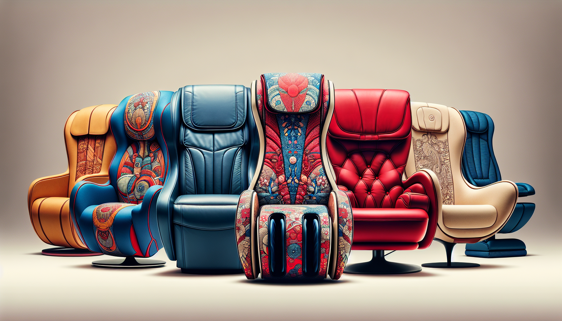 A selection of top massage chairs for home use.