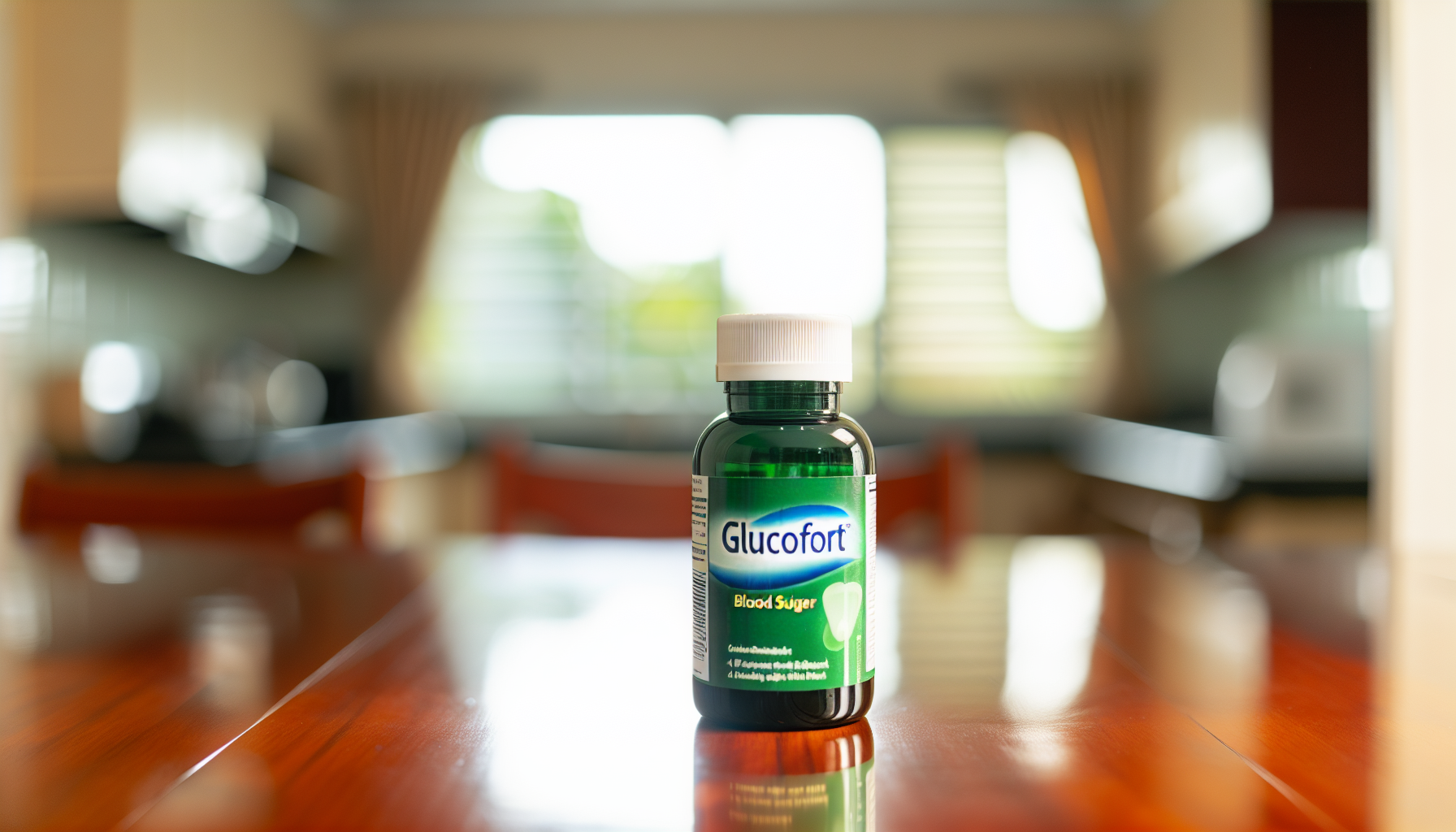 Bottle of GlucoFort supplement