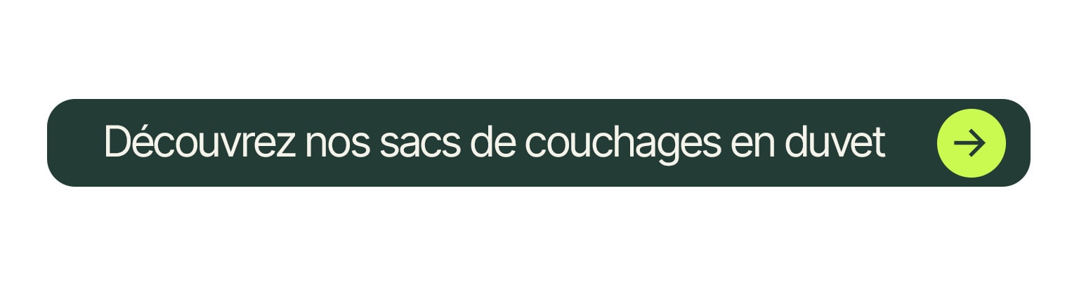 Sacs de couchage en duvet d oie