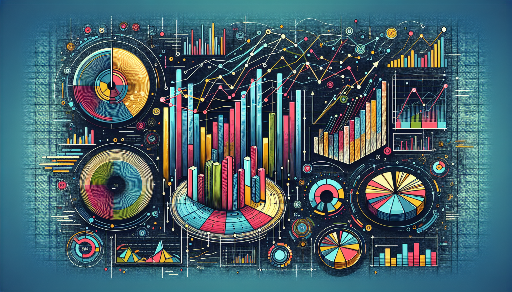 Illustration of a sales productivity dashboard