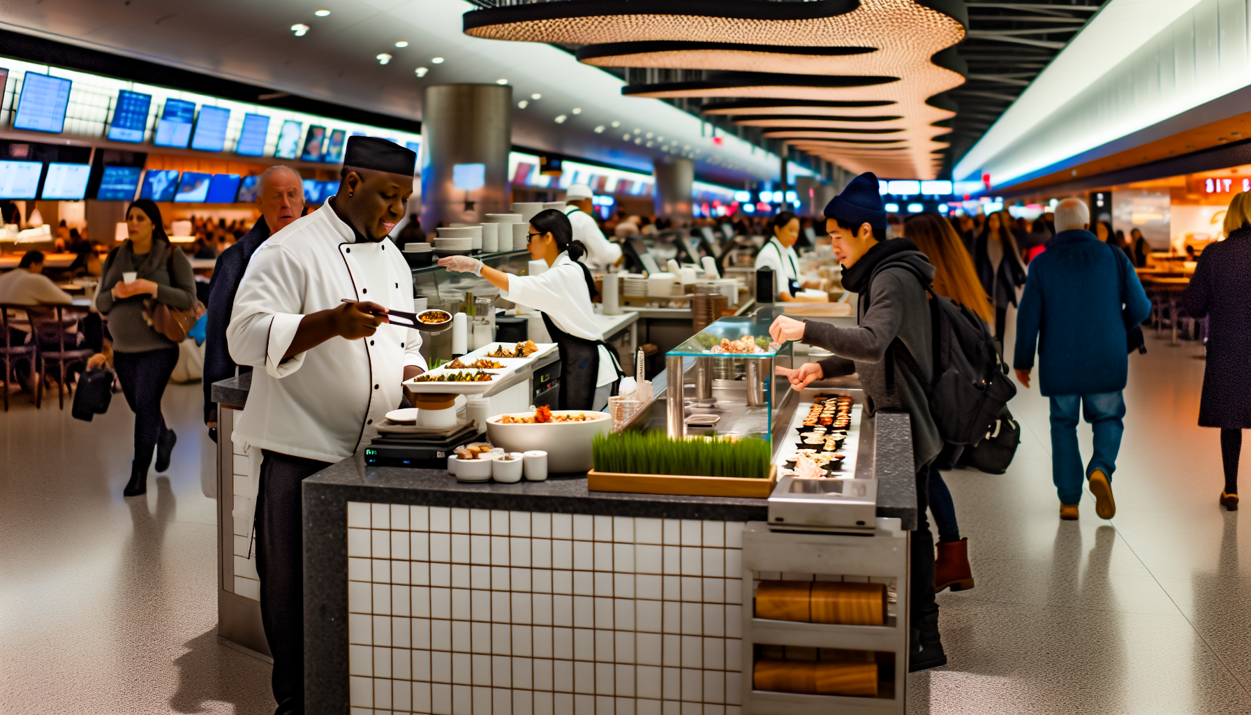 Fine dining options at JFK Terminal 1