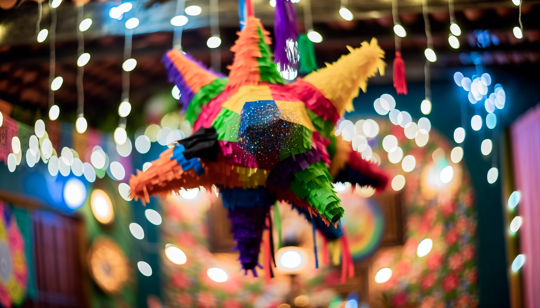 Christmas traditions in mexico colorful traditional Mexican piñata