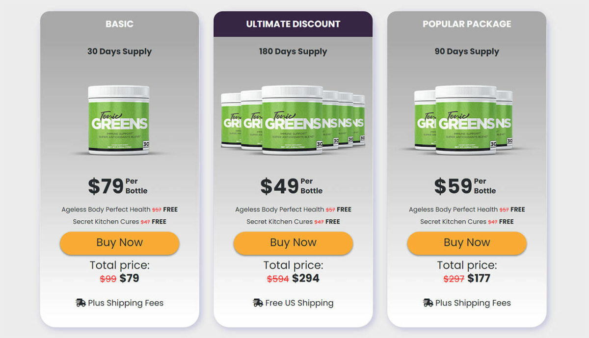 Tonic Greens Cost and Discounts