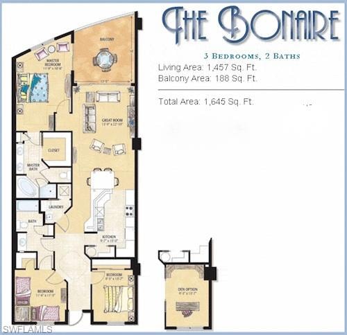 The image depicts a spacious living room featuring floor-to-ceiling windows that allow for stunning views of the sunset, complemented by modern furnishings that create a luxurious atmosphere. This immaculate condo unit is part of the Beau Rivage real estate offerings in Fort Myers, providing a truly remarkable living experience.