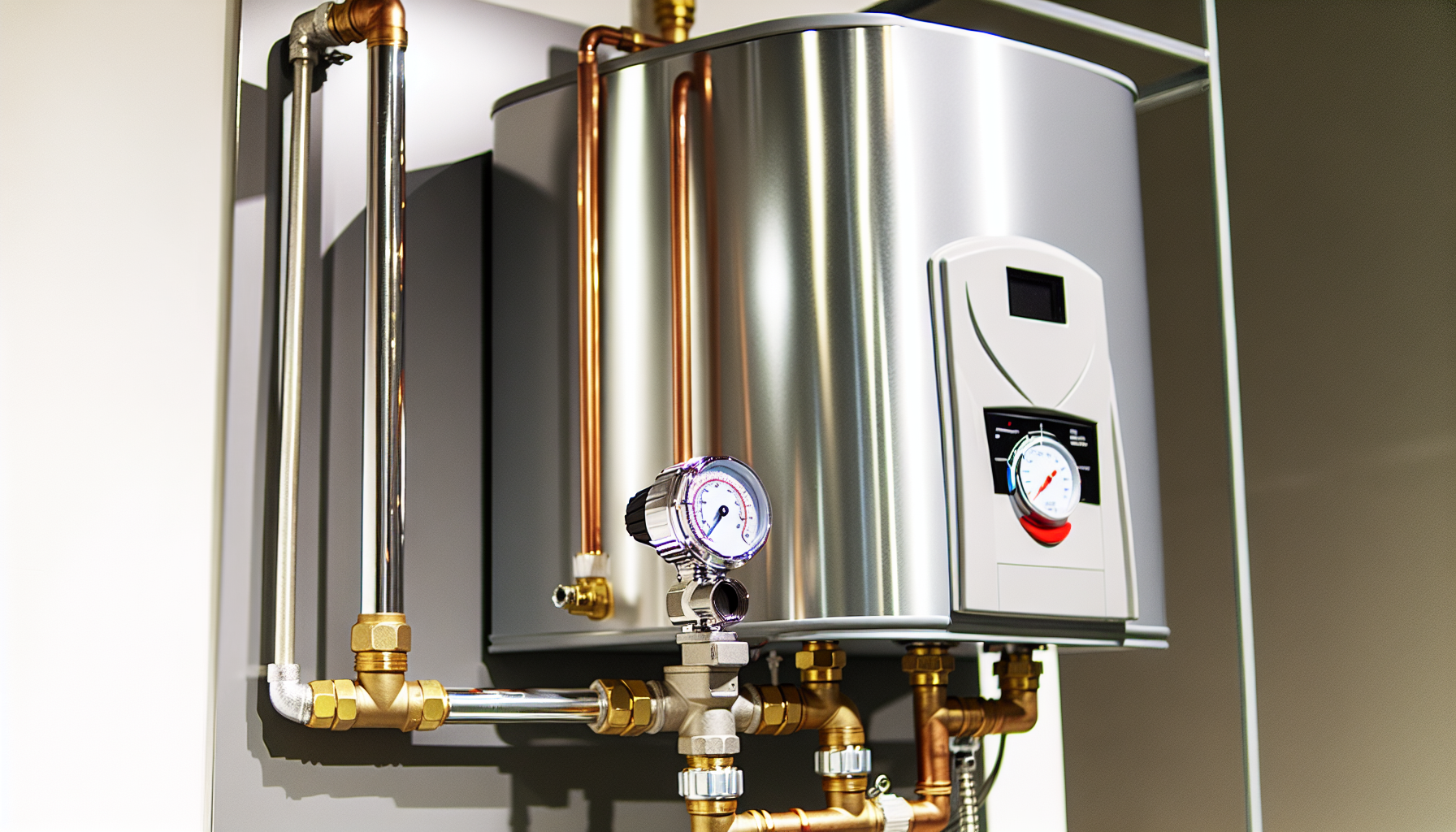 Photo of a gas hot water system