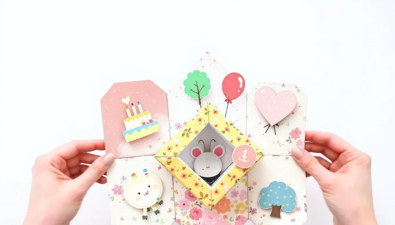 Design pop-up surprises for a gift box.