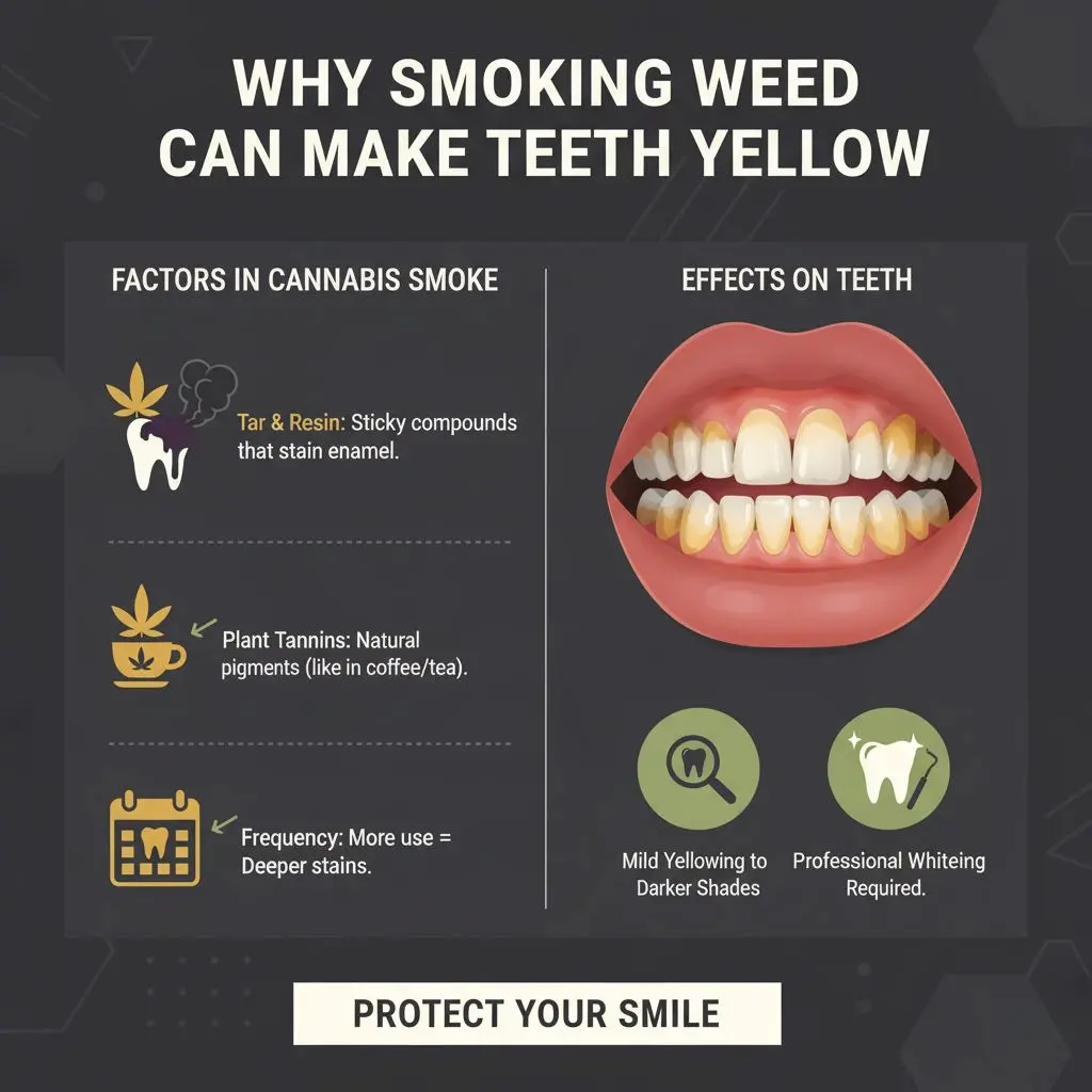 Why Smoking Weed Can Make Teeth Yellow