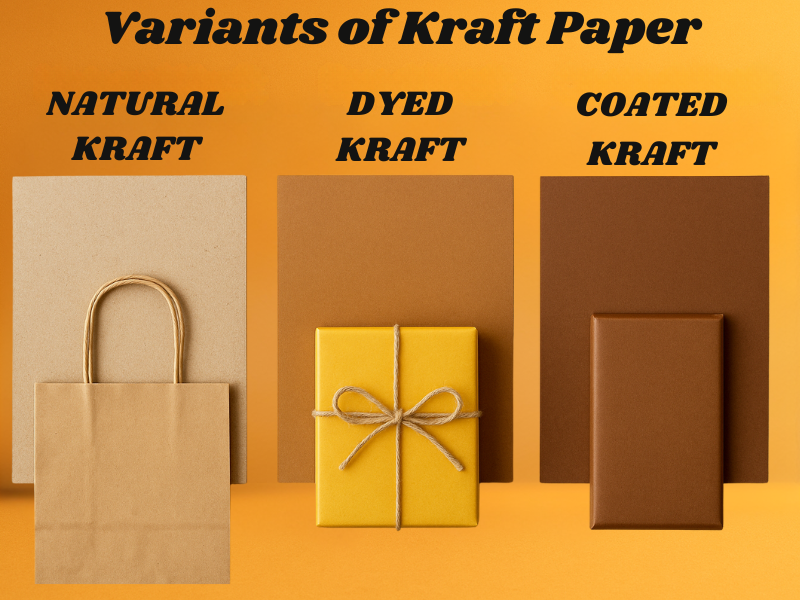 An illustration of Variants of kraft Paper Bags 