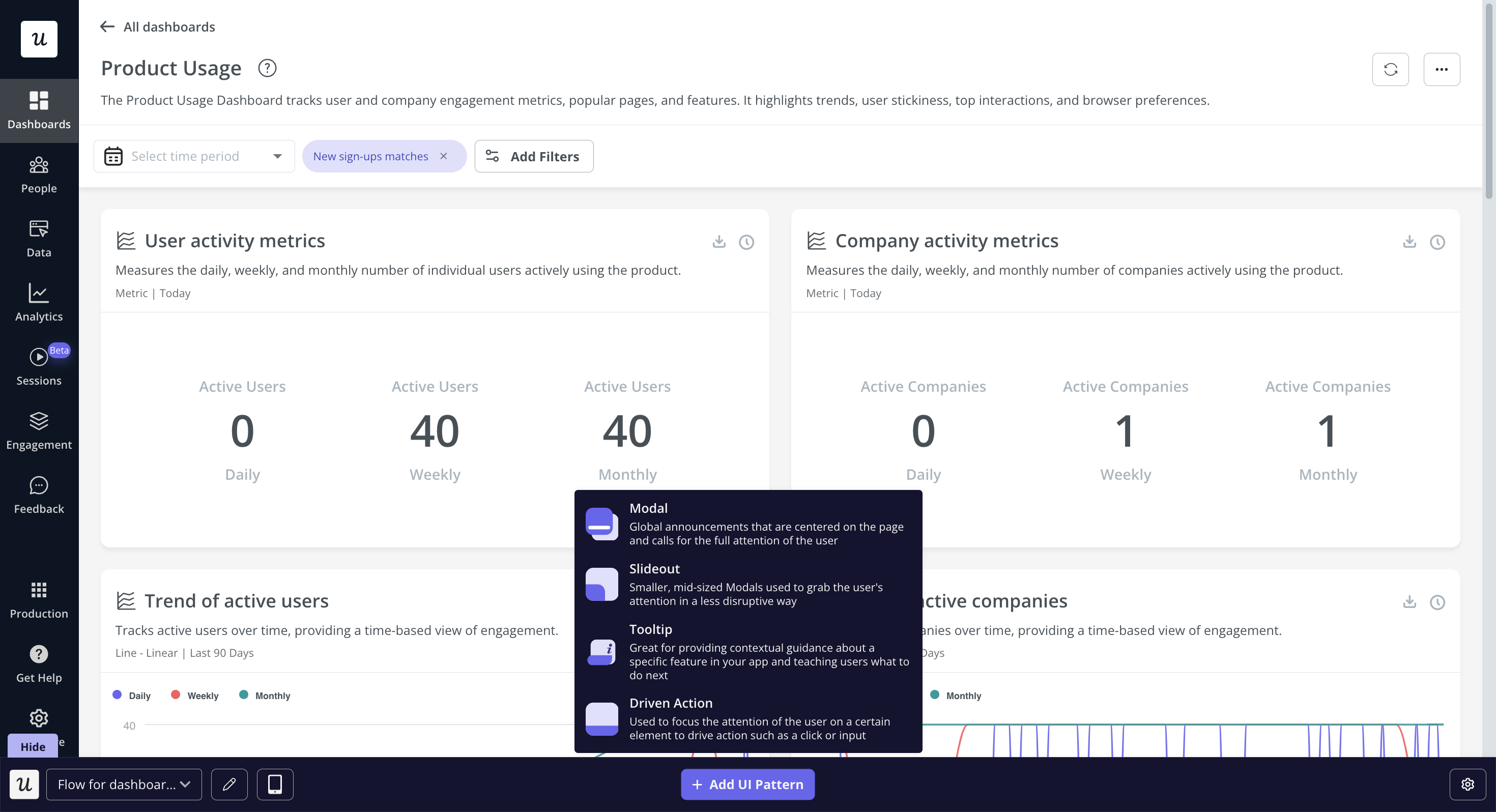 Userpilot onboarding flow setup