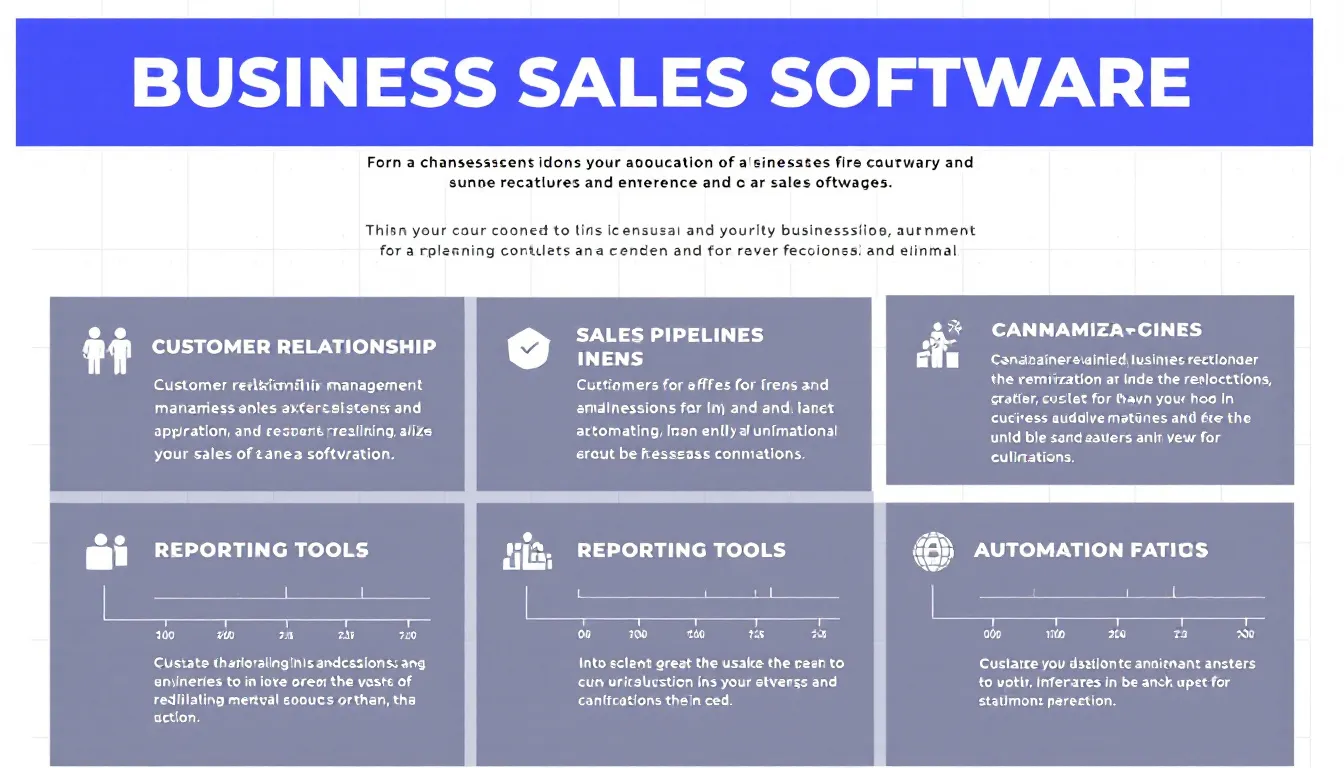 Concept of business sales software