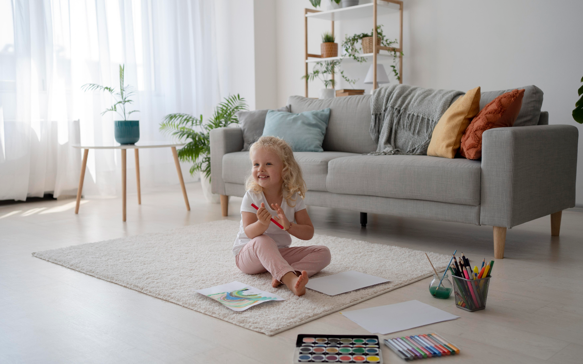 child at home
