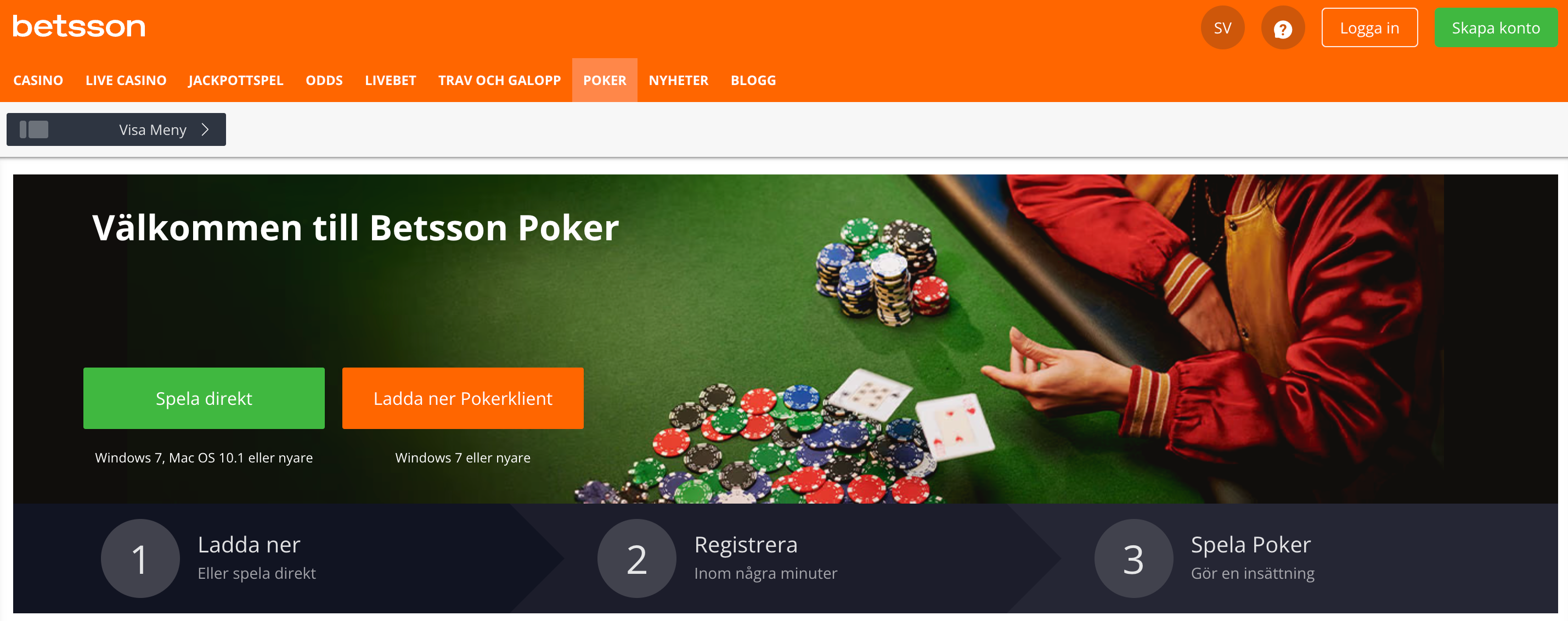Betsson poker