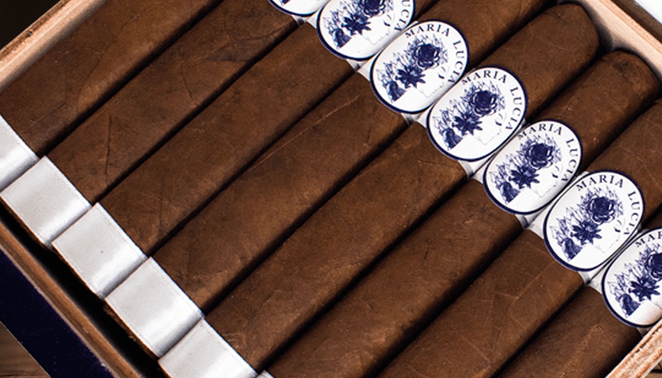 An artistic representation of the craftsmanship involved in cigar making.